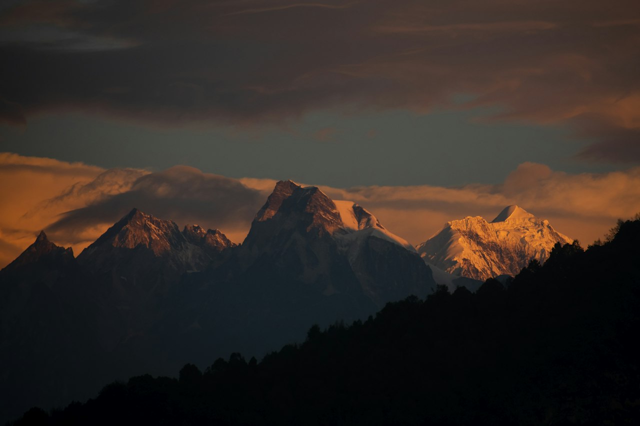 A ridge line in the Eastern Himalaya